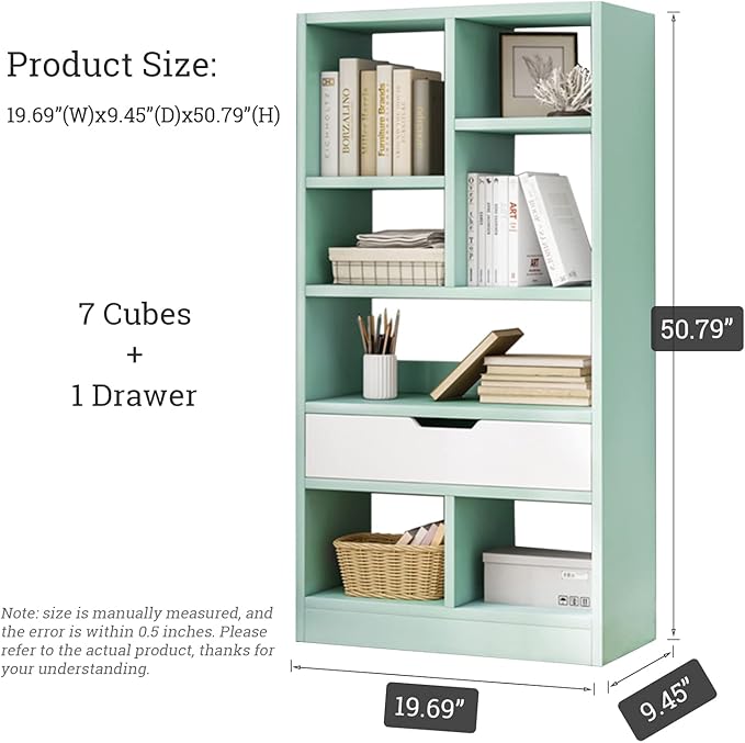 IOTXY Wooden Open Shelf Bookcase - Image 3