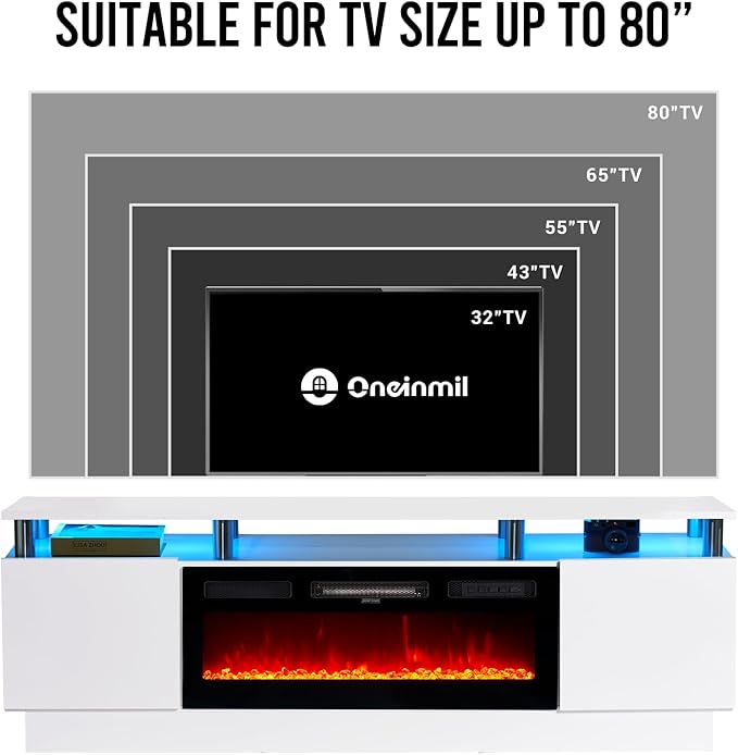 oneinmil Fireplace TV Stand - Image 7
