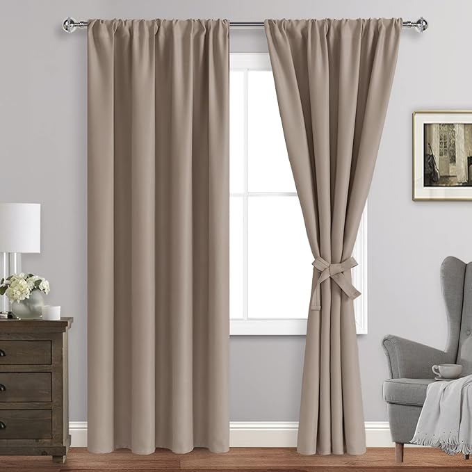 JIUZHEN Blackout Curtains for Bedroom by JIUZHEN