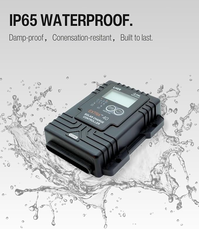 Solar Charge Controller Waterproof, 40A Solar Panel Regulator - Image 2