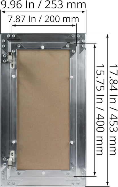 8" x 16" Inch Aluminum Drywall Access Panel - Image 6