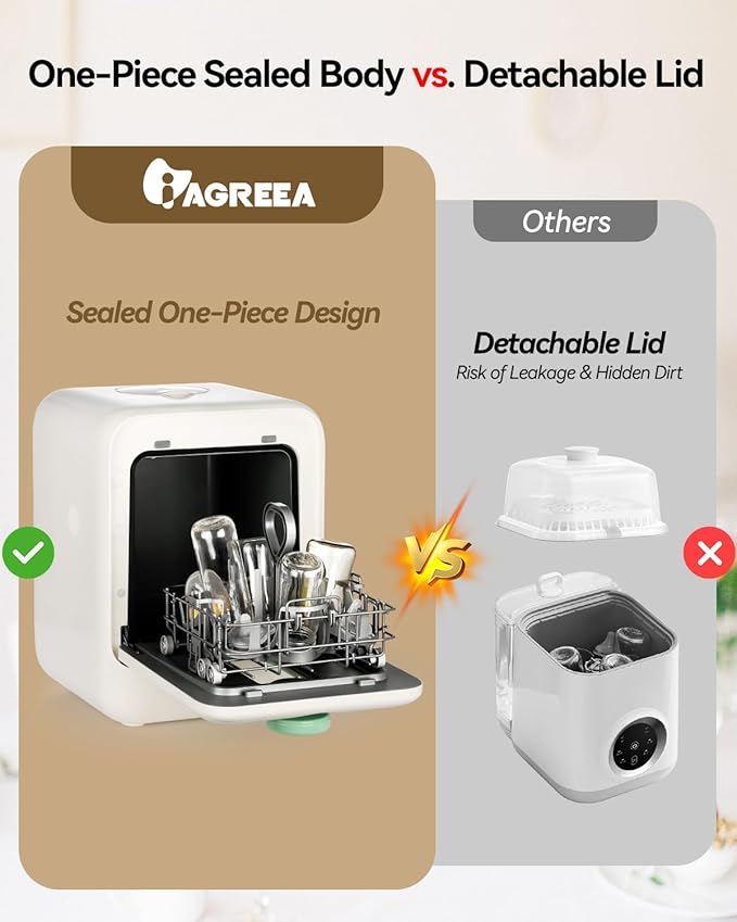 IAGREEA Baby Bottle Washer, Sterilizer and Dryer, All-in-One Pro Cleaning - Image 5