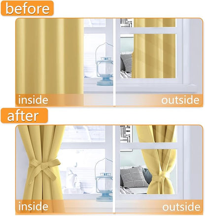 Hiasan Short Blackout Curtains for Bedroom - Image 4