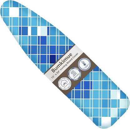 Bumkimue Ironing Board Cover and Pad, Standard Size 15x54 Inches, Heavy Duty by Bumkimue