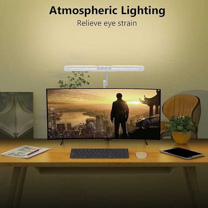 Micomlan Led Desk Lamp for Home Office, 24W Bright Rotatable Led Table Light - Image 4