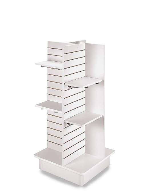 SSWBasics Durable White Slatwall Tower by SSWBasics