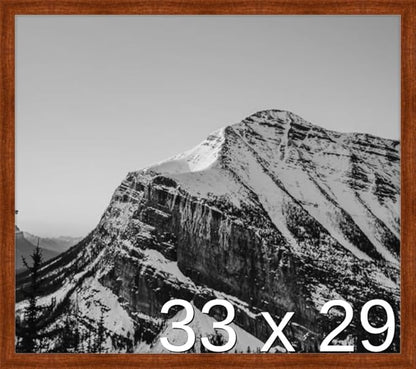 Frame It Easy 33 x 29 Russet Wood Frame by FrameItEasy