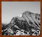 Frame It Easy 33 x 29 Russet Wood Frame by FrameItEasy