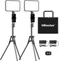 UBeesize 2 Pack LED Video Light Kit, Photography Lighting, Podcast Lighting by UBeesize