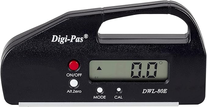 DigiPas DWL80E Pocket Size Digital Level, Electronic Angle Gauge, Protractor by Digi-Pas
