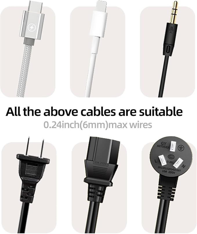 ITUGOU 11PCS Cable Management Cord Holder Organizer, Magnetic Cable Clips - Image 9