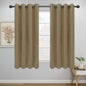 Easy-Going Blackout Curtains for Bedroom, Solid Thermal Insulated Grommet and by Easy-Going