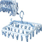 Clothes Drying Racks Foldable Clip Hangers Drip Hanger Plastic by Foshine