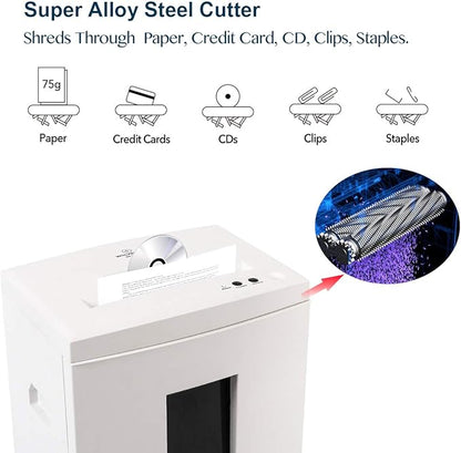 WOLVERINE 10-Sheet Super Micro Cut High Security Level P-5 Heavy Duty - Image 4