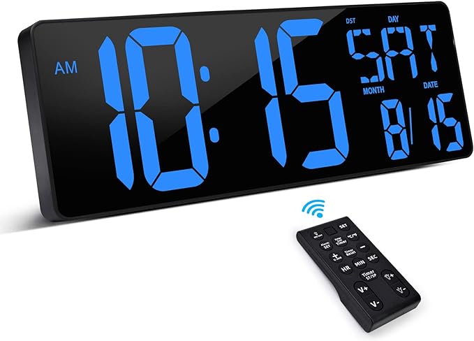 XREXS Large Digital Wall Clock by XREXS
