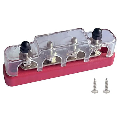 4 x #10 Studs Bus Bar, Ampper 4.2" Power Distribution Block Brass Battery - Image 2