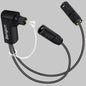 Bangun 90 Degree Optical Audio Splitter 1 in 2 Out, Digital Toslink Fiber by Bangun