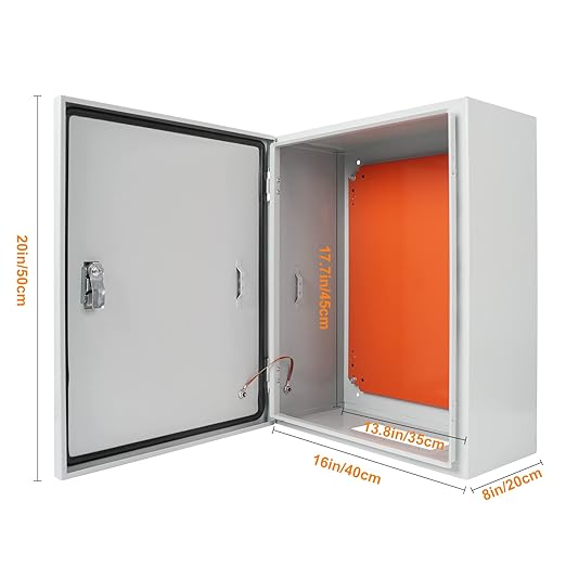 Cold Rolled Steel Electrical Box 20'' x 16'' x 8'' Indoor/Outdoor Thick - Image 7