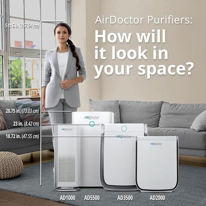 AirDoctor 4000 Air Purifier for Large Rooms | Triple filtration technology - Image 3