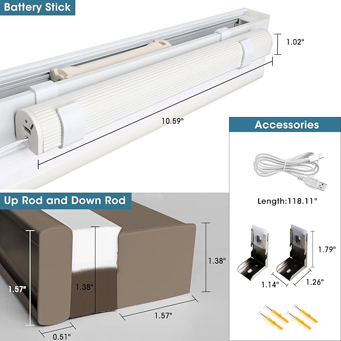 SmartWings Motorized Cellular Shades, Honeycomb Blinds Compatible - Image 9