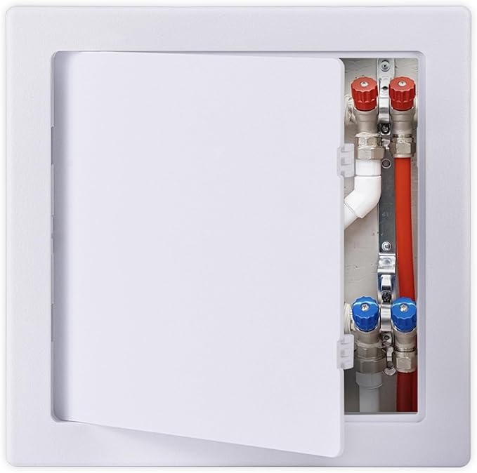 Suteck 18 x 18 Inch White Access Doors, Reinforced Hinged Access Panel by Suteck