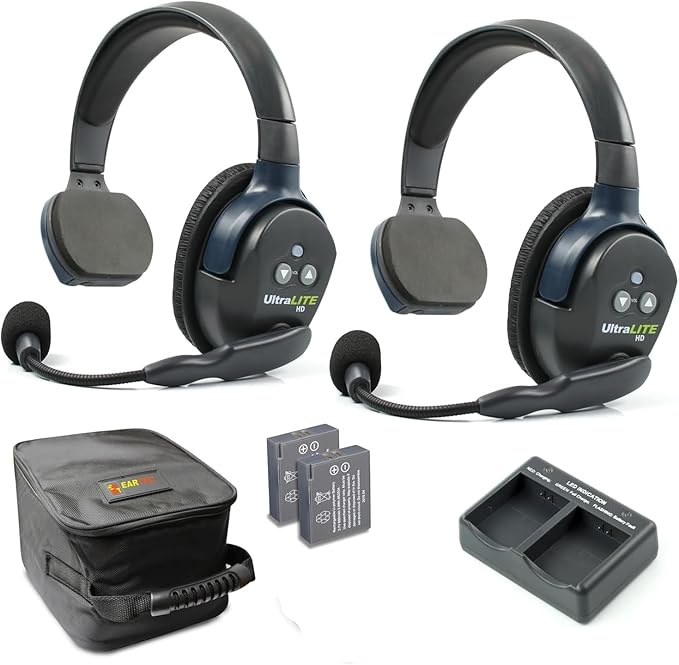 EARTEC UL2S Ultralite-HD 2-Person Full Duplex Wireless Intercom Headset by Eartec