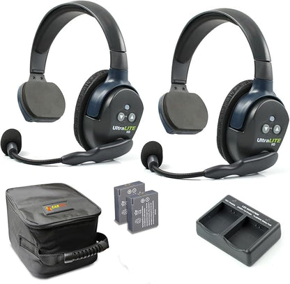 EARTEC UL2S Ultralite-HD 2-Person Full Duplex Wireless Intercom Headset by Eartec
