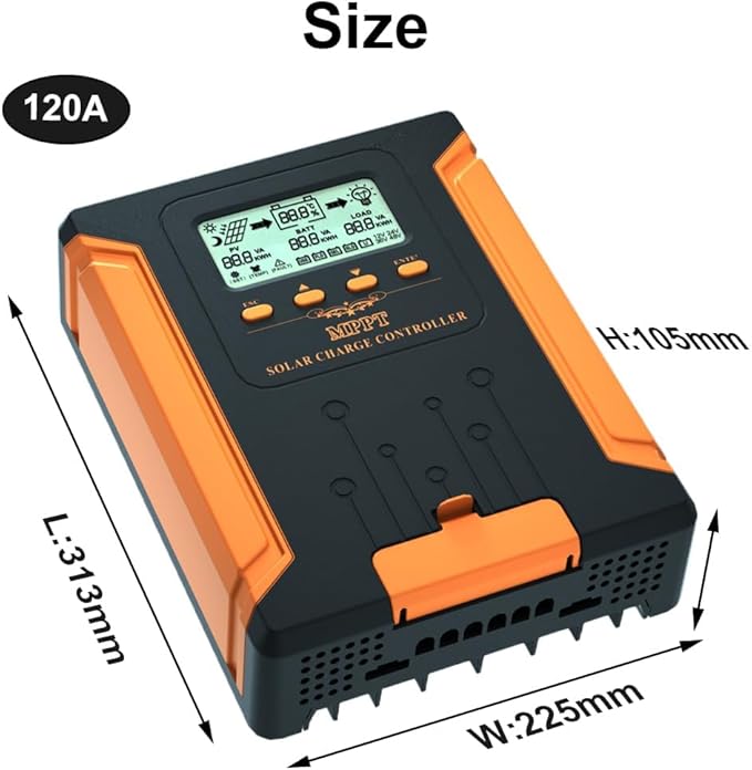 100A 180V MPPT Solar Charge Controller 12V/24V/36V/48V Auto, Heat-Dissipating - Image 4