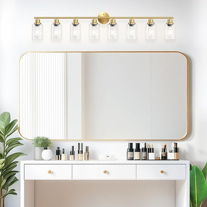 Guliaofo 8-Light Brushed Gold Vanity Lights - Image 7