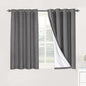 H.VERSAILTEX Linen Blackout Curtains 45 Inches Long 100% Absolutely Blackout by HVERSAILTEX