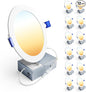 Ensenior 12 Pack 6 Inch LED Recessed Ceiling Light, 2700K-5000K 5CCT, 1200LM by Ensenior