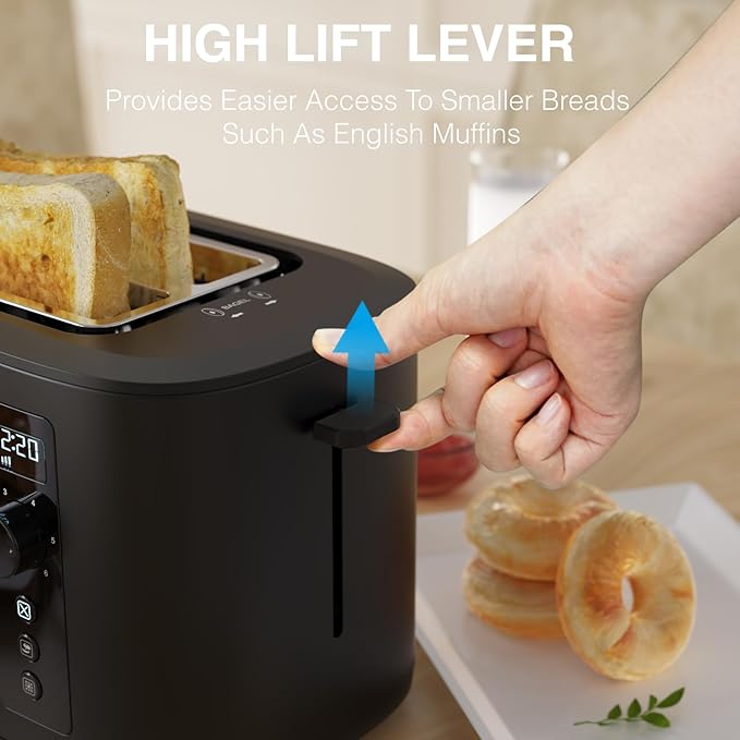 Toaster 4 Slice Long Extra Wide Slot 1.5" - Image 7