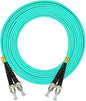 Jeirdus 5Meters 16ft ST to ST Duplex 50/125 10G OM3 Multi-Mode Fiber Optic by Jeirdus