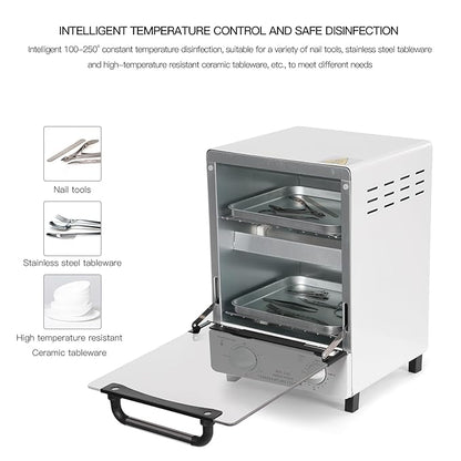 1000w High Temperature Sterilizer, 12l Multifunctional Sterilizer W/2* Trays - Image 3