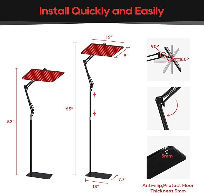 Morfone Advanced Red Light Therapy Lamp - Image 7
