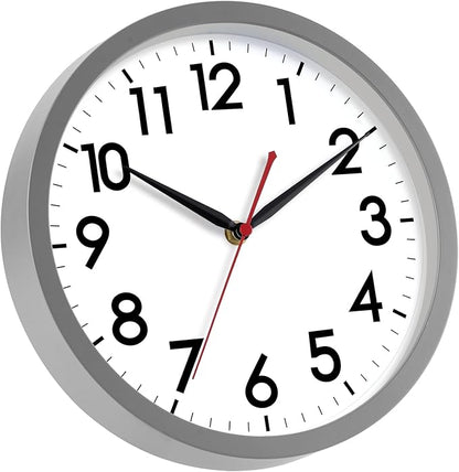 AKCISOT Wall Clock 10 Inch Silent Non-Ticking Modern Clocks Battery Operated - Image 8