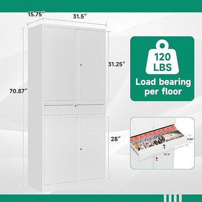 Letaya Metal Garage Storage Cabinet - Image 3