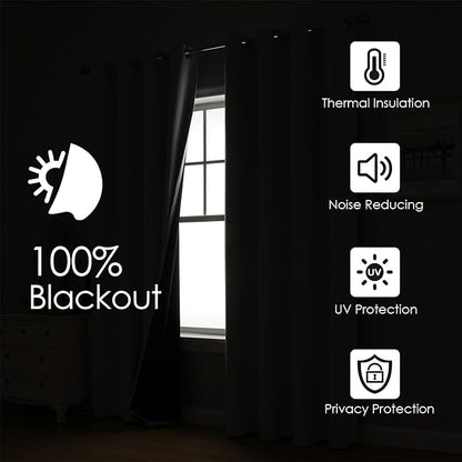 ChrisDowa 100% Blackout Curtains 120 inch Long - Image 2