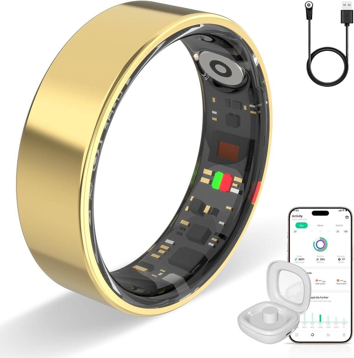smart ring health ring fitness tracker with 24/7, main product view
