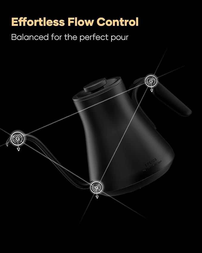Cocinare FLOW B9 Gooseneck Electric Kettle, Precise Temperature Control - Image 5