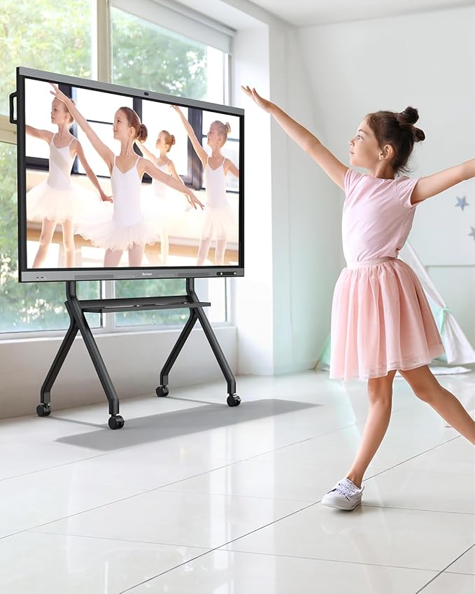 Smart Board Stand for 55-87 Inch Interactive Whiteboards, Adjustable Rolling - Image 7