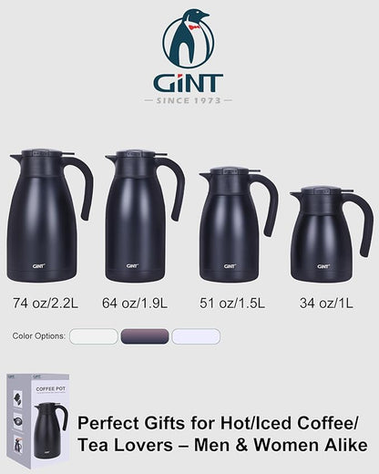 GiNT 51Oz Stainless Steel Thermal Coffee Carafe - Image 9