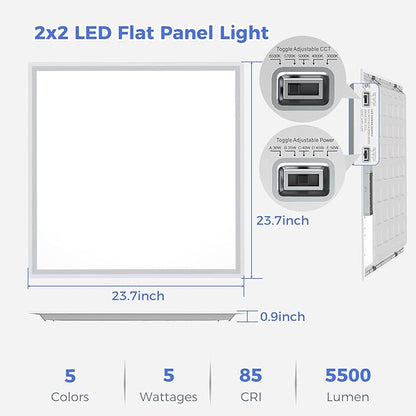 AIKVSXER 6 Pack 2x2 LED Flat Panel Light - Image 5