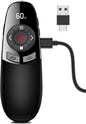 USB C Rechargeable Presentation Clicker Wireless Presenter Remote by DinoFire