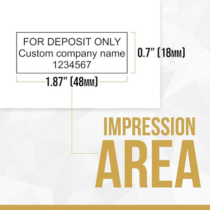 for Deposit Only Customized Office Self Inking Stamp - Image 5