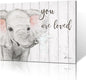 B BLINGBLING Elephant Nursery Canvas Wall Art: Blush Pink and Grey Baby Elephant Wall Art Prints You Are Loved Inspirational Quote Poster Cute Animal Picture for Baby Kids Room Decor Framed 16"x12"