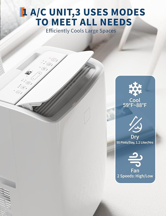 Portable Air Conditioners 14, 000 BTU, Air Conditioner Portable - Image 4