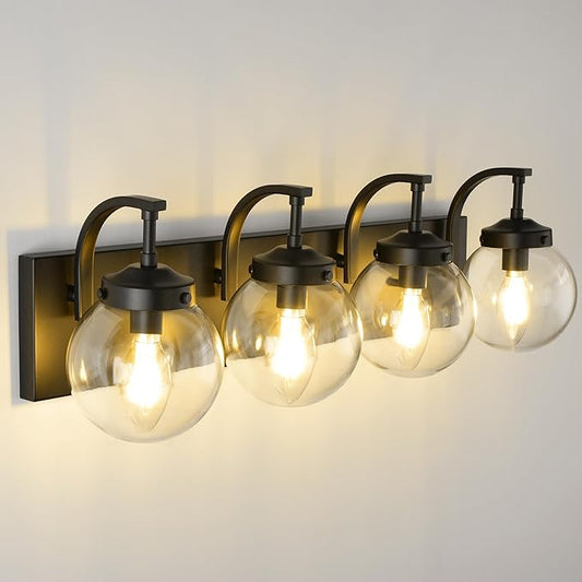 Beionxii 4-Light Bathroom Light Fixtures, Modern Vanity Lighting Fixtures Over by Beionxii
