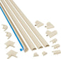 D-Line 13.12ft Cord Hider Kit, Patented Cable Cover, Hide Wires on Wall by D-LineUSAinc