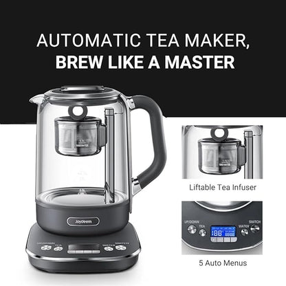 Joydeem Hot Tea Maker, Glass Electric Kettle - Image 2